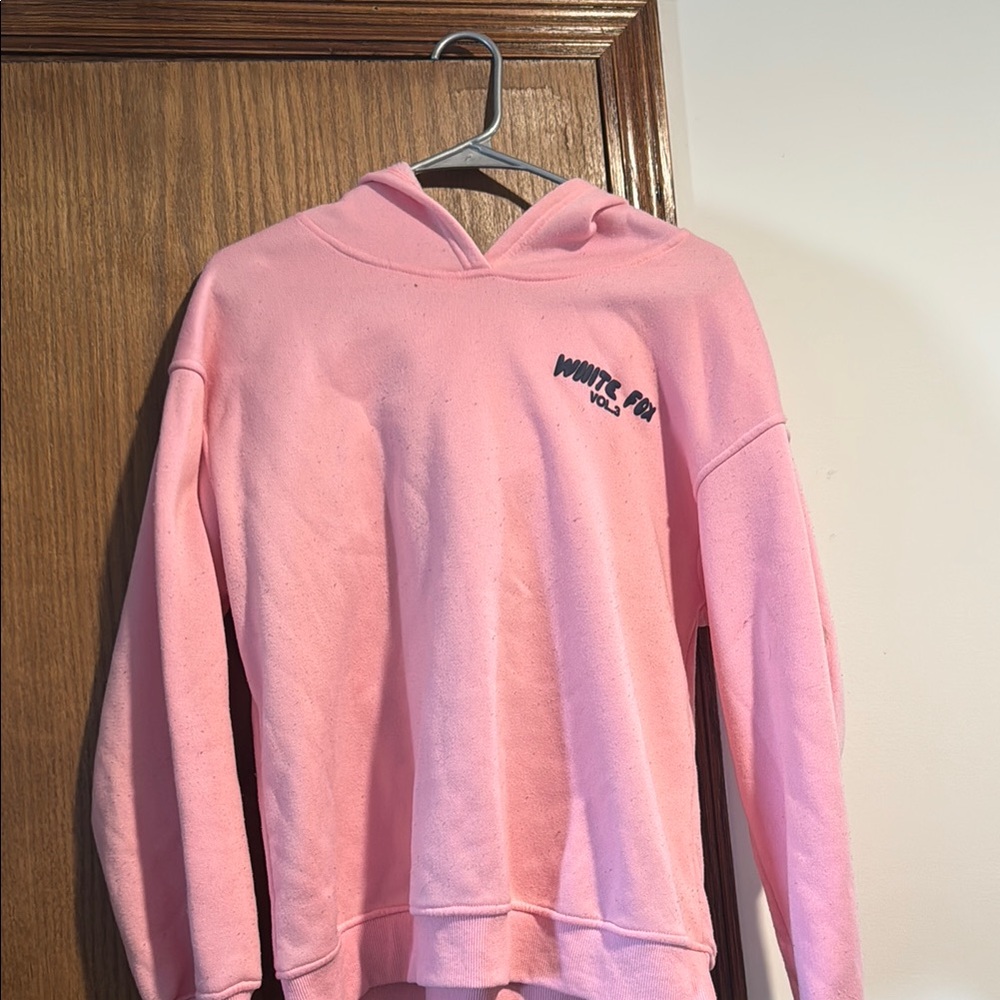 Pink Hoodie with Bold Logo